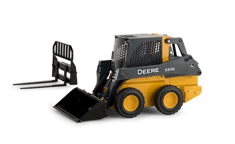 toys john deere skid steer|skid steer toy with attachments.